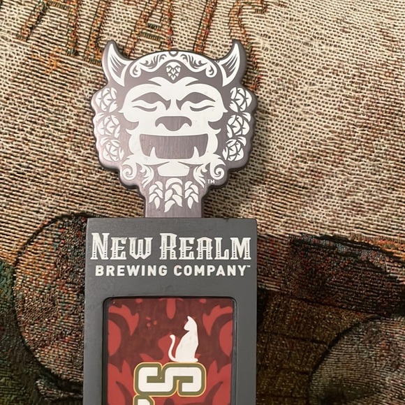 New Realm Brewing Company Hop Head Beer Tap Handle Gram Gram’s Oatmeal Porter - Picture 7 of 8